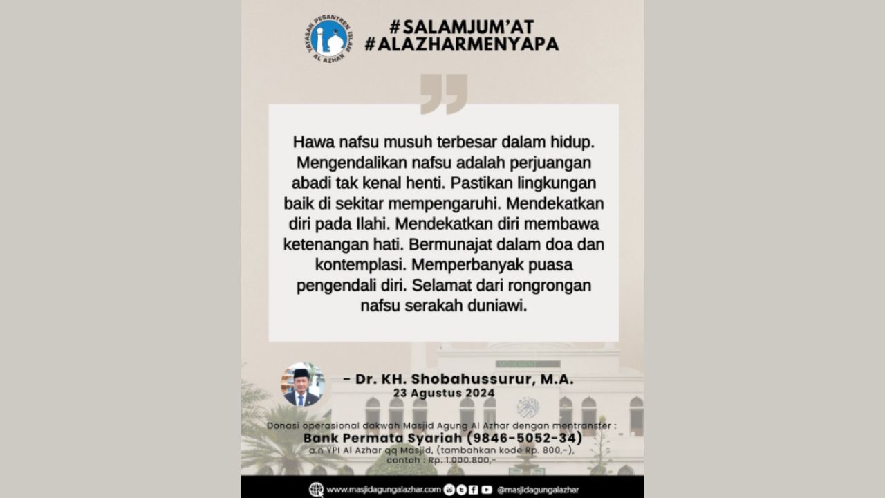 HAWA NAFSU MUSUH TERBESAR DALAM HIDUP