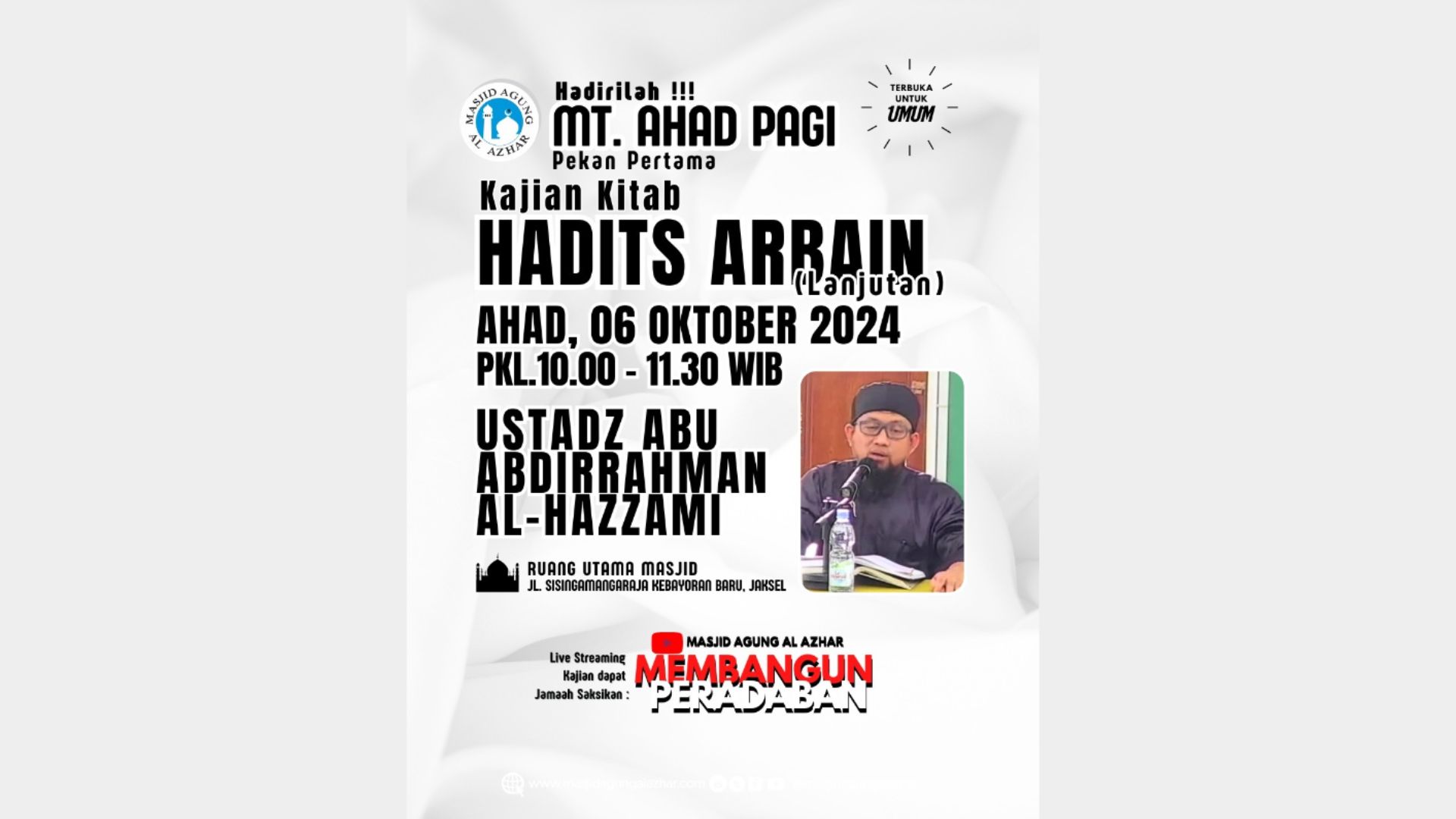 Majelis Taklim Ahad Pagi, 06 Oktober 2024