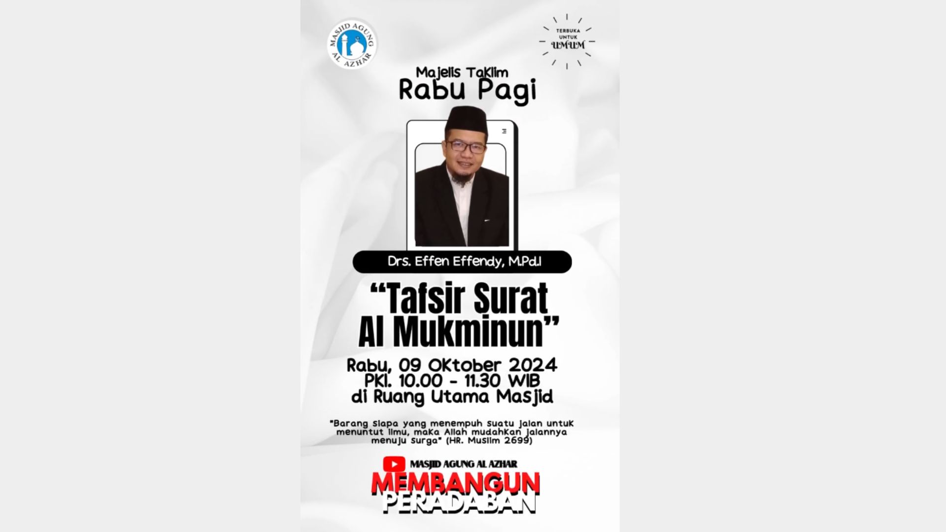  Majelis Taklim Rabu Pagi, 09 Oktober 2024